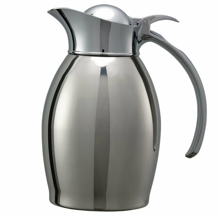 SERVICE IDEAS Nicollet Flip Top Stainless Vacuum Insulated Carafe, 20 Ounce, Polished NIC06PS